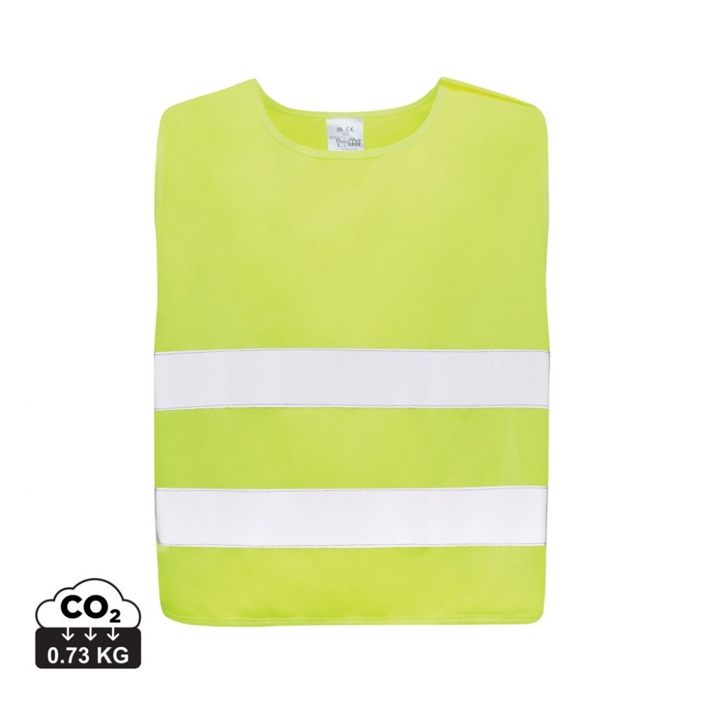 Logo trade promotional items picture of: GRS recycled PET high-visibility safety vest 7-12 years